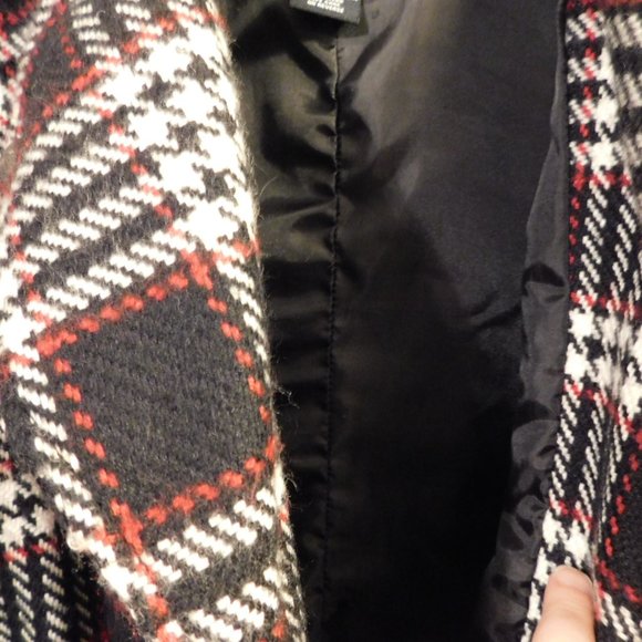 BB Dakota Wool Plaid Button Up Belted Coat - Picture 3 of 7